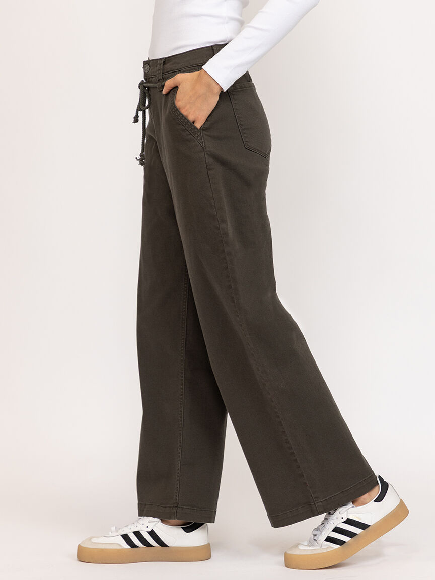 low slung baggy wide leg jean