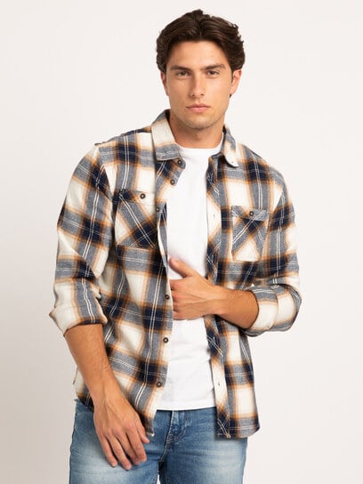 warren flannel button-up shirt