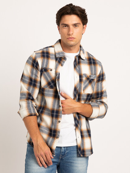 warren flannel button-up shirt Image 1
