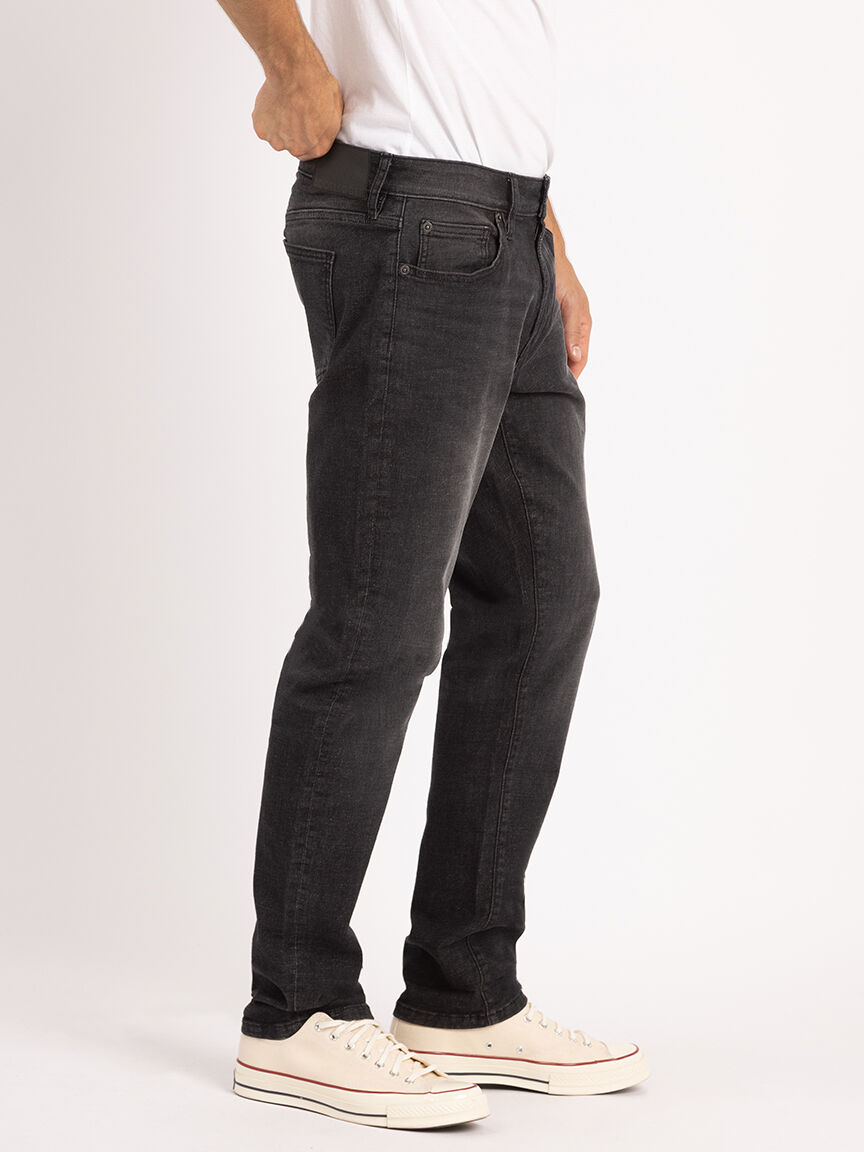 damon athletic straight washed black Image 4