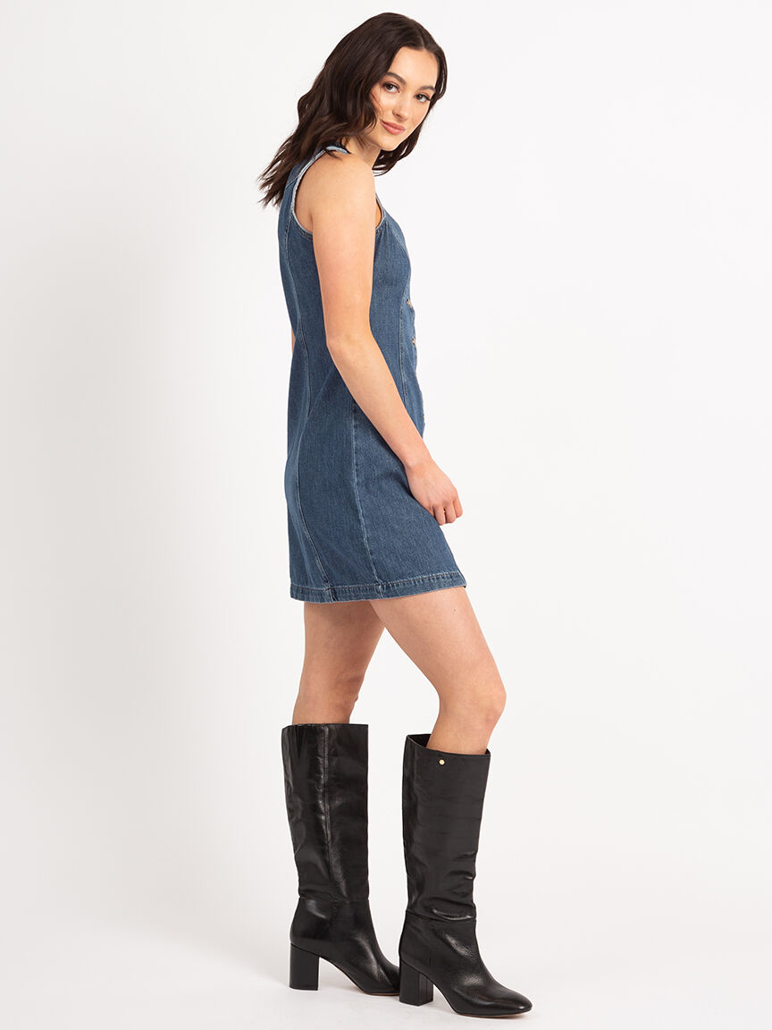 thora denim mini dress Image 2