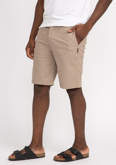 ashton flat front twill shorts Image 3
