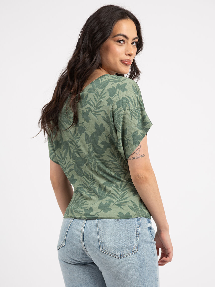 v-neck batwing top Image 3