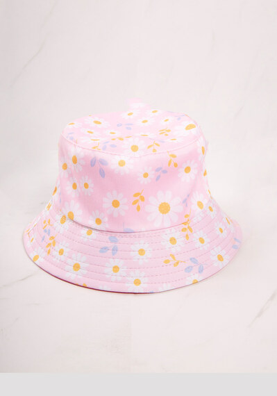 reversible daisy print bucket hat Image 3