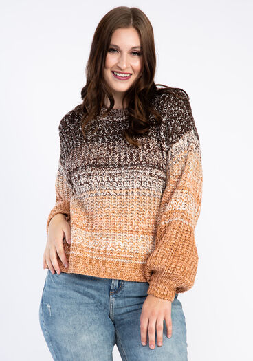 ombre popover sweater, Hay Bales