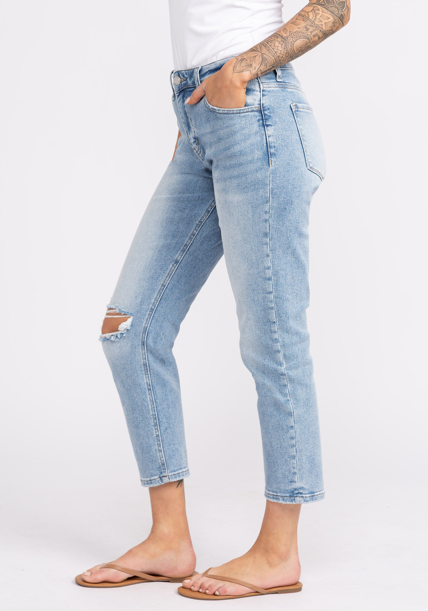 vervet high rise boyfriend jeans Image 3