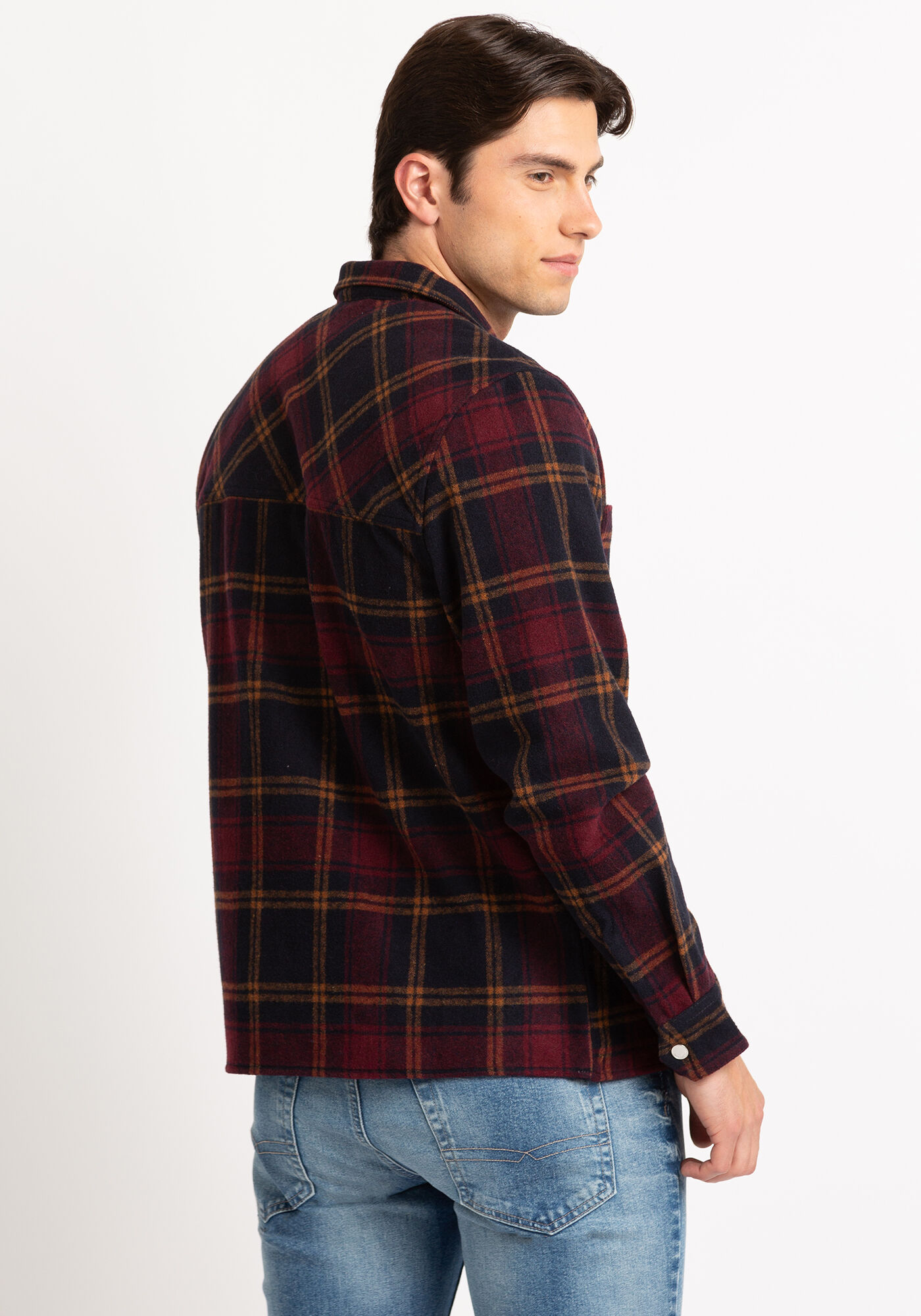 nolan plaid heavy overshirt Image 4