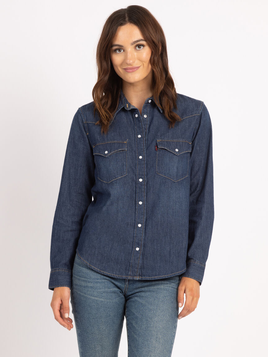 the ultimate western denim shirt