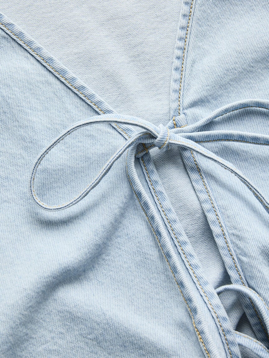 kenndy string denim shirt