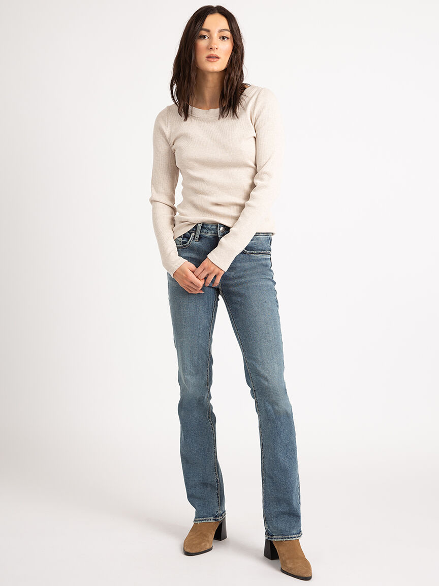 leslie boat neck long sleeve top Image 2