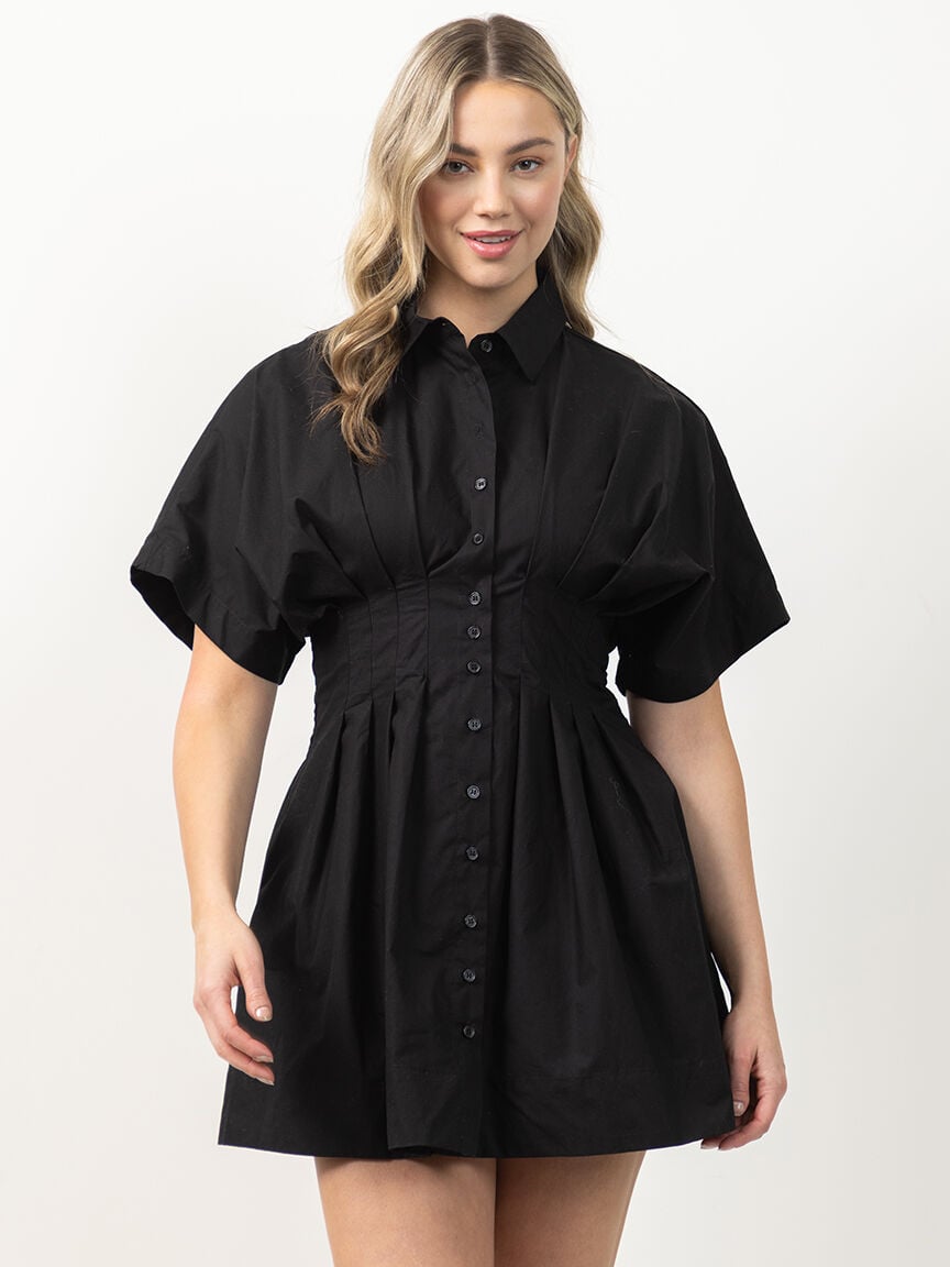 short poplin dress