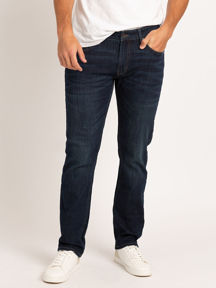 Mens slim fit outlet dark wash jeans