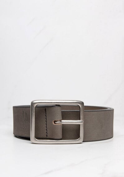 men's belt with nubuck leather Image 1