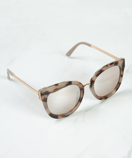 tort frame cateye sunglasses Image 1