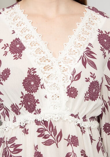 vienna crochet trim peasant blouse  vienna crochet trim peasant blouse
