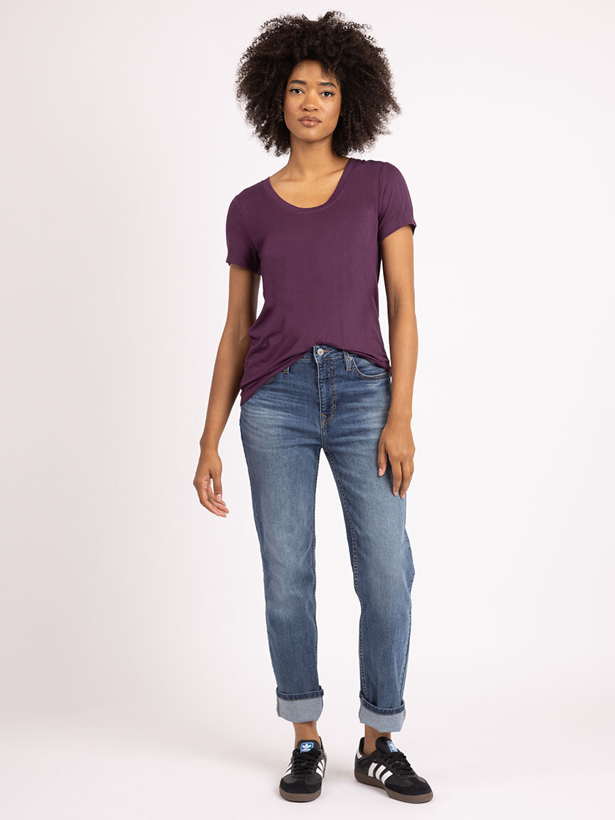 brady scoop neck t-shirt Image 2