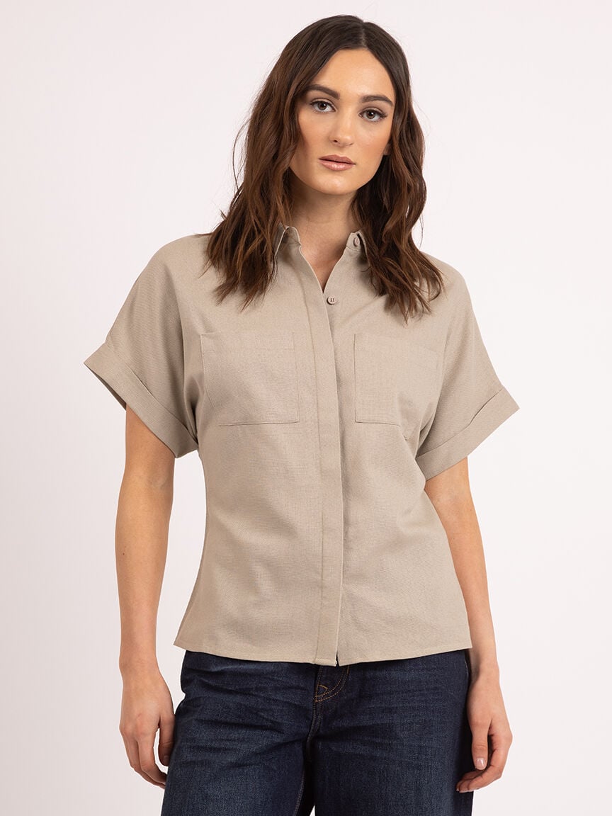 nathalie utility shirt