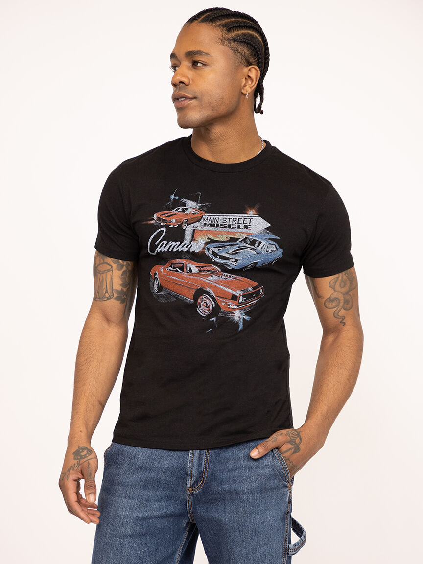 unisex camaro vintage graphic tee