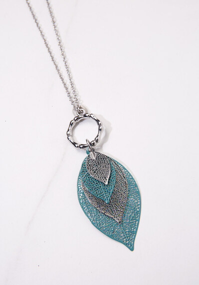 necklace with filigree leaves Image 2