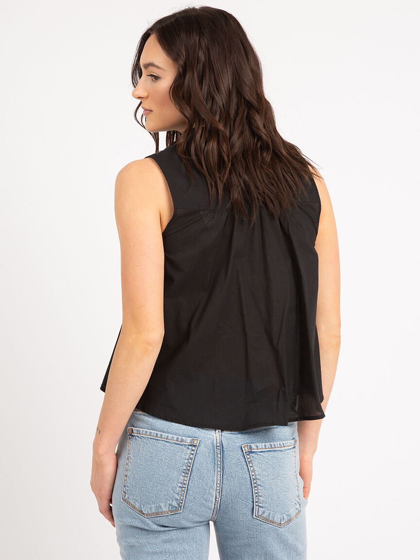 shaina sleeveless pintuck blouse Image 4