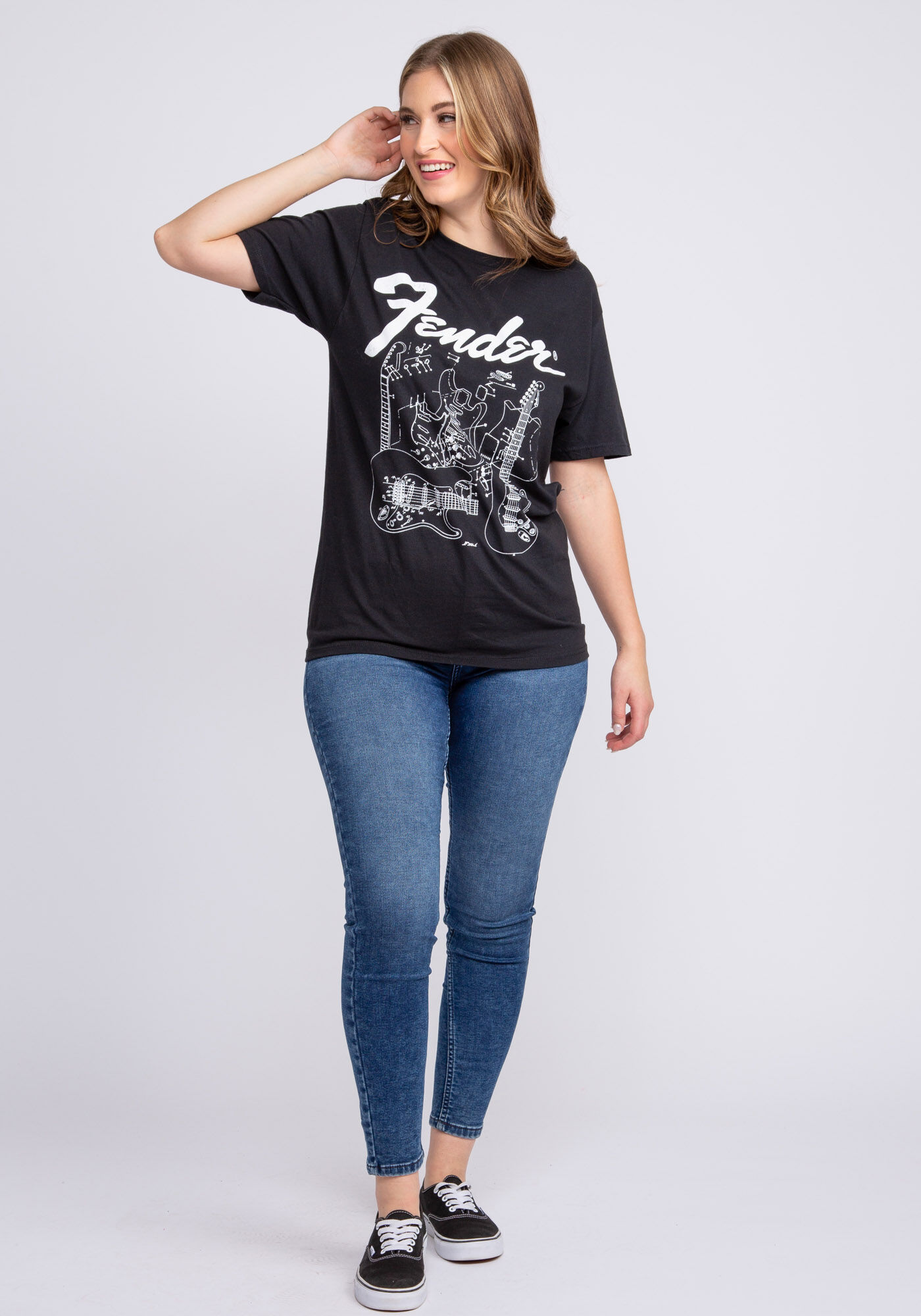 fender blueprints vintage t-shirt Image 2