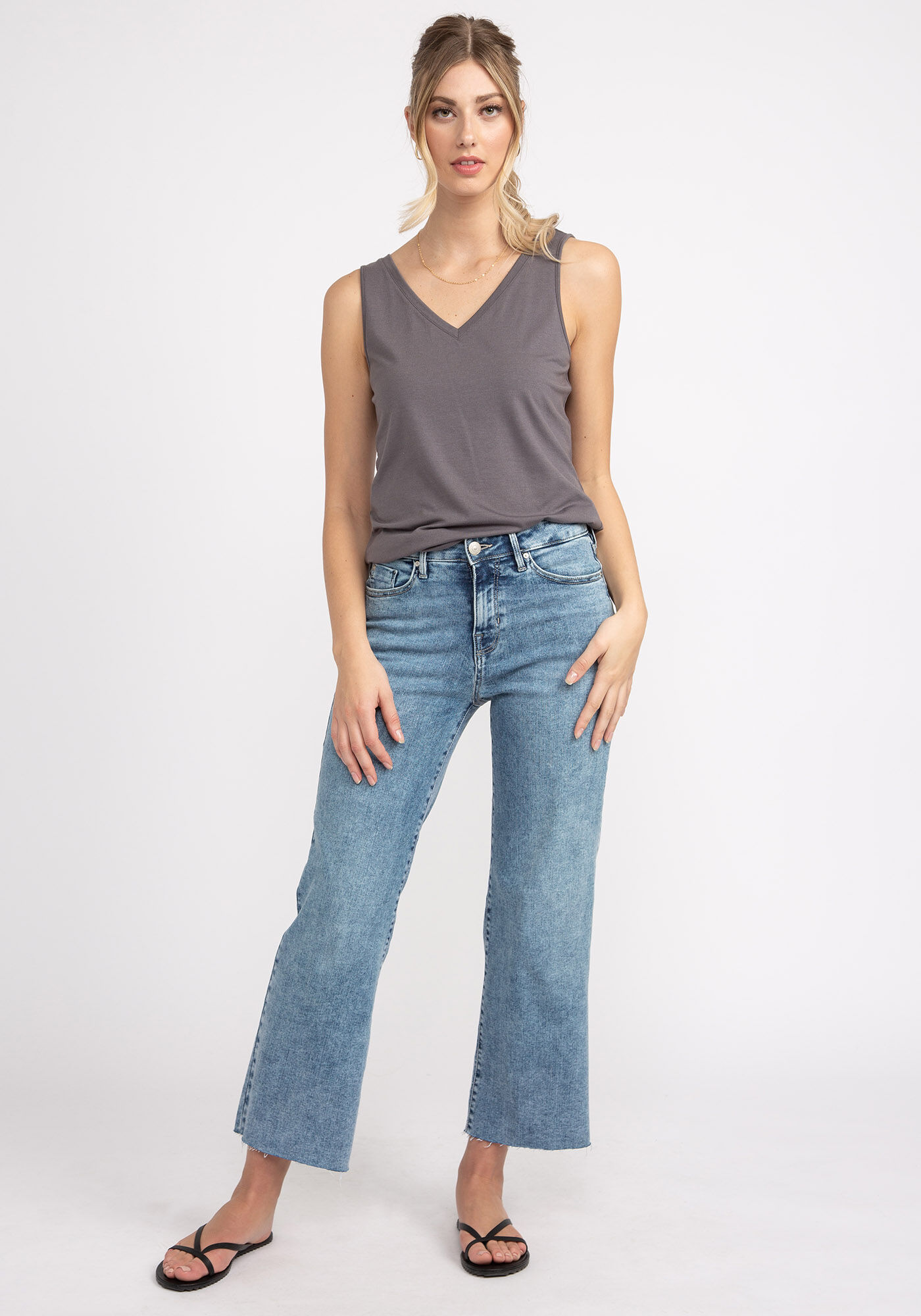 tammi double v-neck tank top Image 3