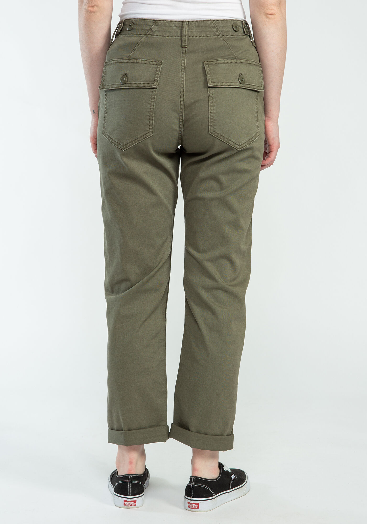 minerva high rise straight leg  utility pant Image 2