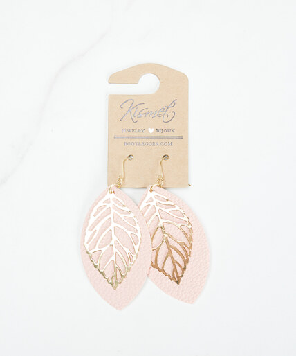 dangle leaf earrings  Image 1