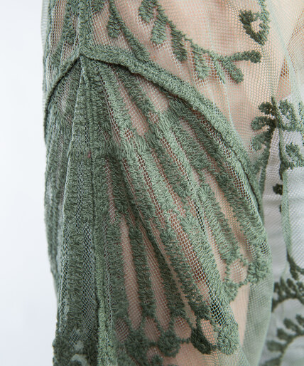 mesh embroidered wrap Image 5