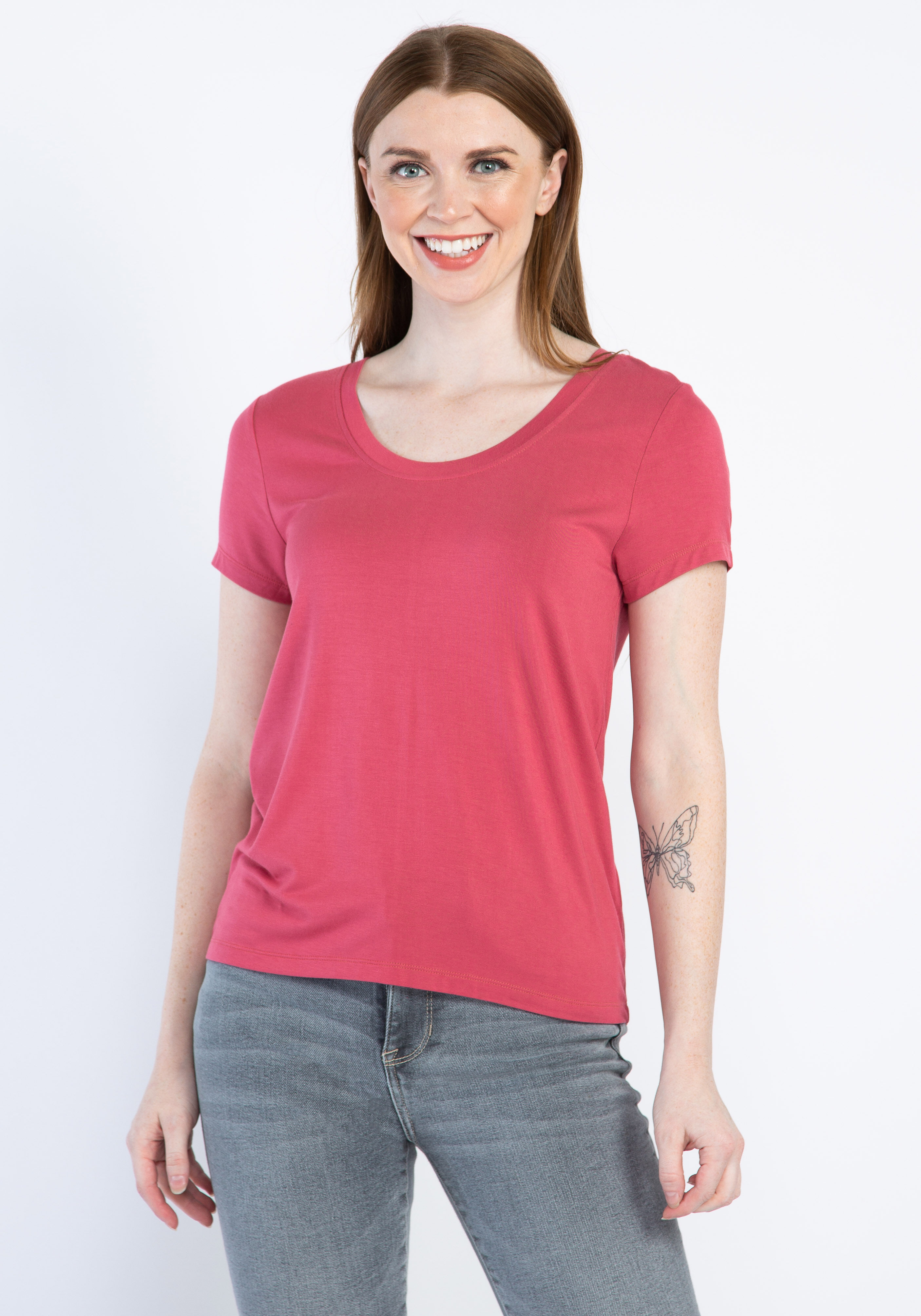 brady basic scoop neck short sleeve tee  Image 1