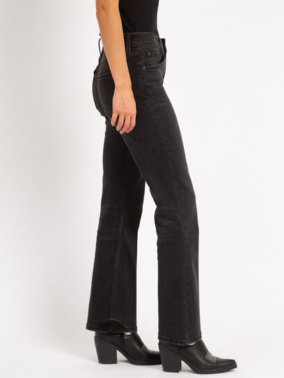 olivia bootcut jean washed black olivia bootcut jean washed black