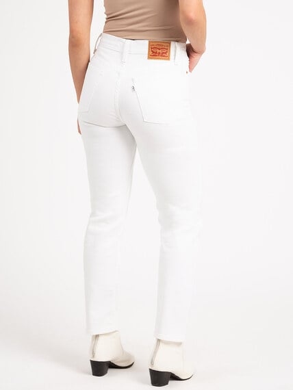 wedgie straight jeans in naturally good white Image 4