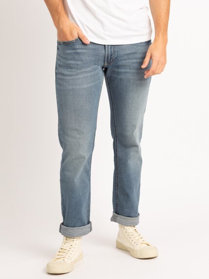 allan slim fit straight leg jeans Image 2
