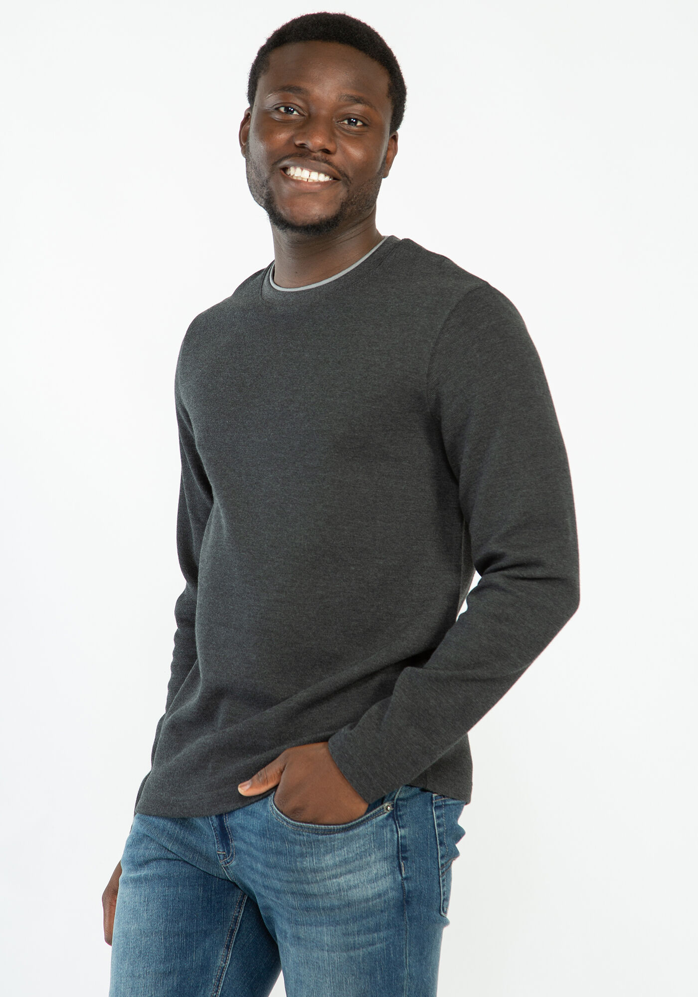 simon long sleeve crewneck shirt Image 3