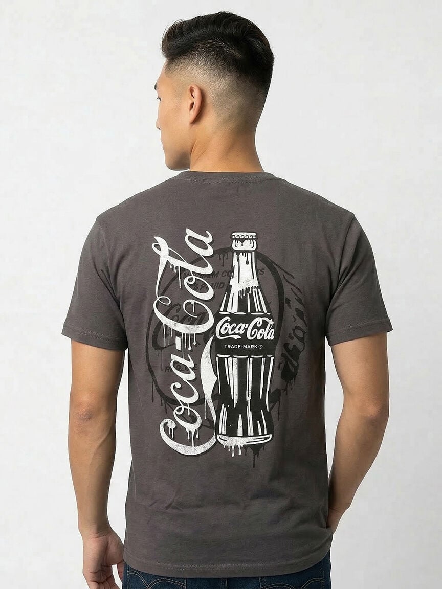 unisex coca-cola bottle cap graphic tee