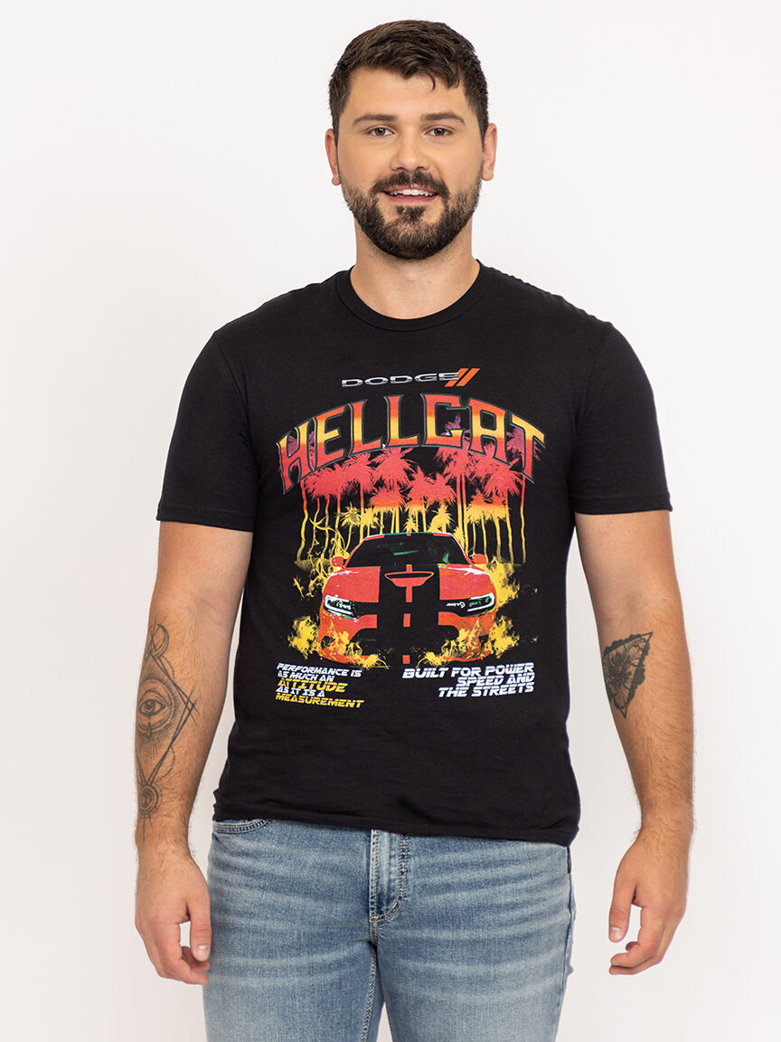 unisex dodge hellcat graphic tee