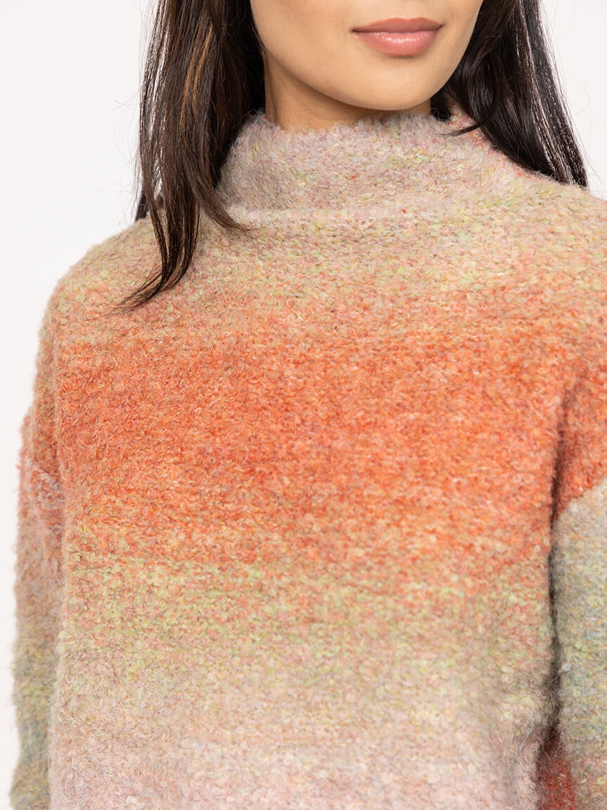 boucle crewneck sweater