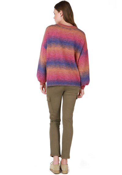 rainbow stripe popover sweater Image 2
