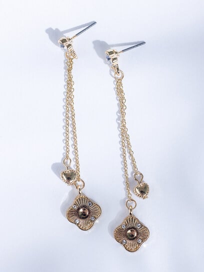 clover chain earring clover chain earring