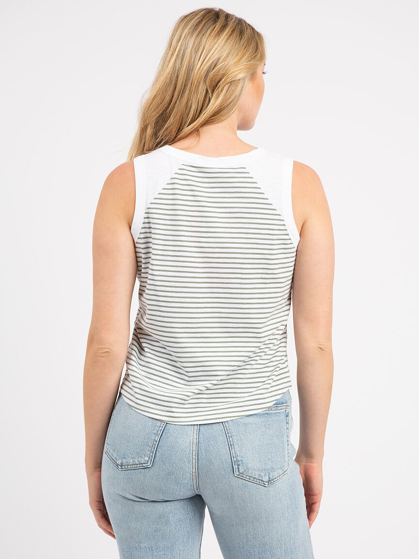 mildred muscle tank stripe Image 3