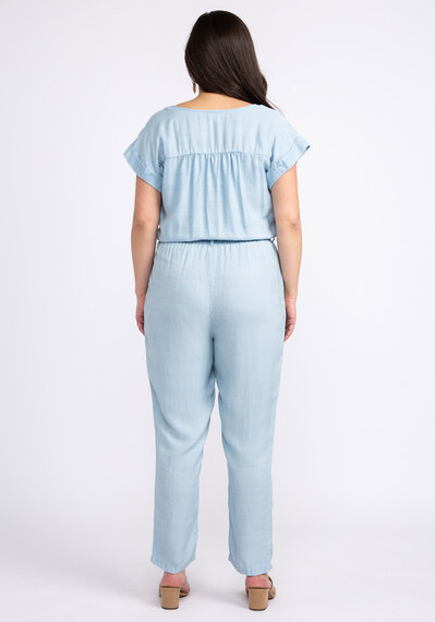 reilly chambray denim jumpsuit Image 2