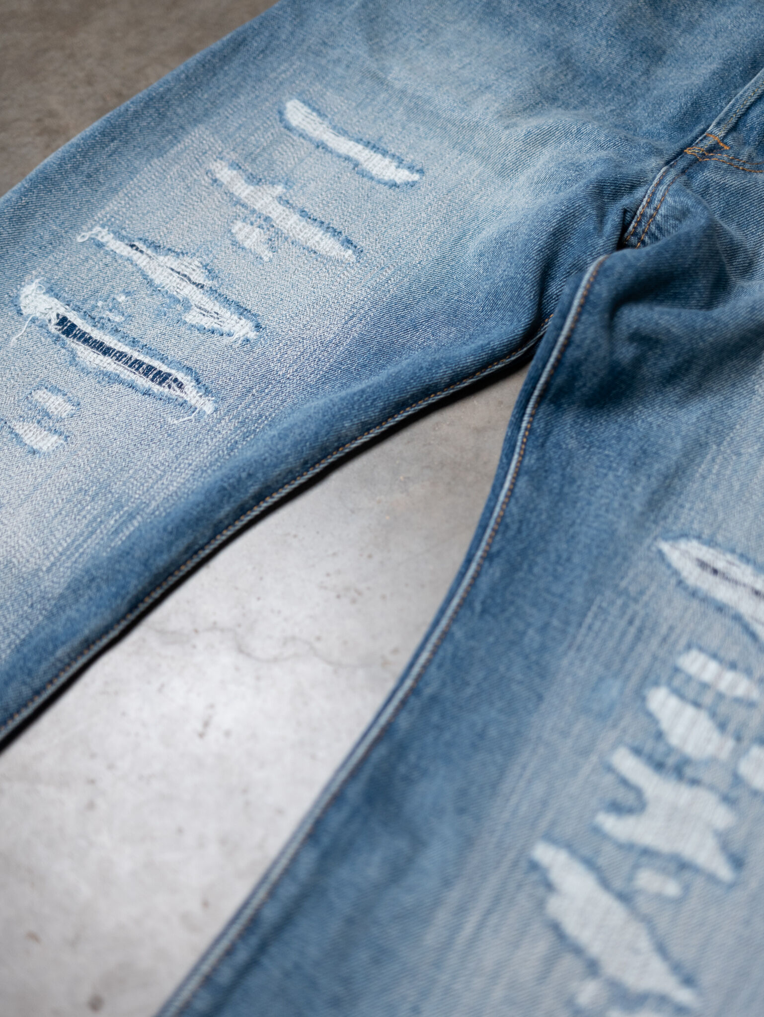 Levi's altered wide leg jeans shop