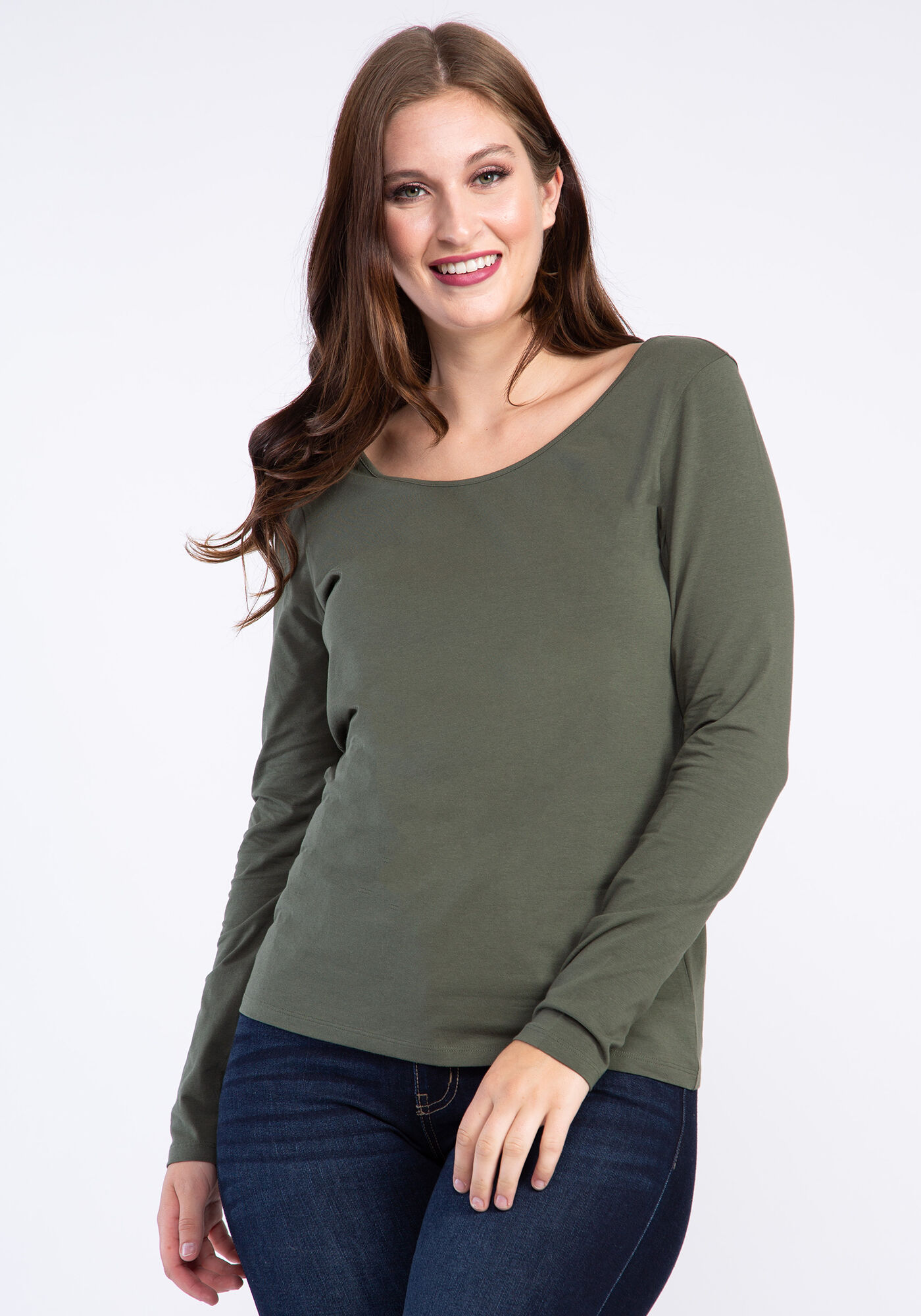 taliah long sleeve layering basic tee Image 1