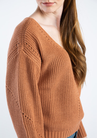 pointelle sweater popover Image 4