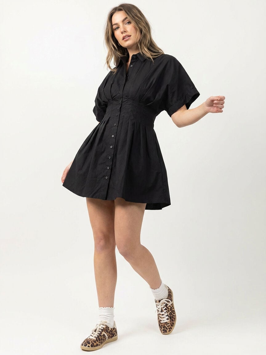 short poplin dress