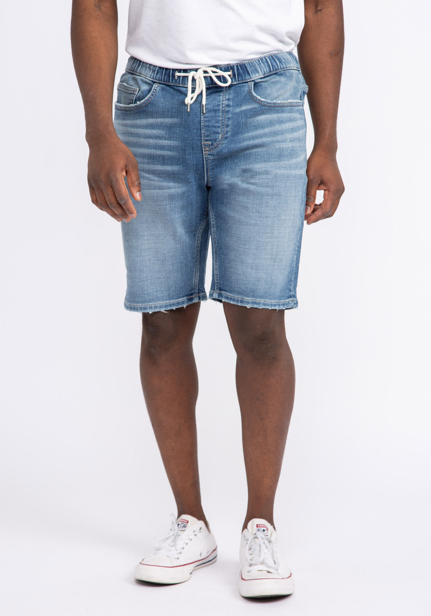Jogger jean shorts womens cheap