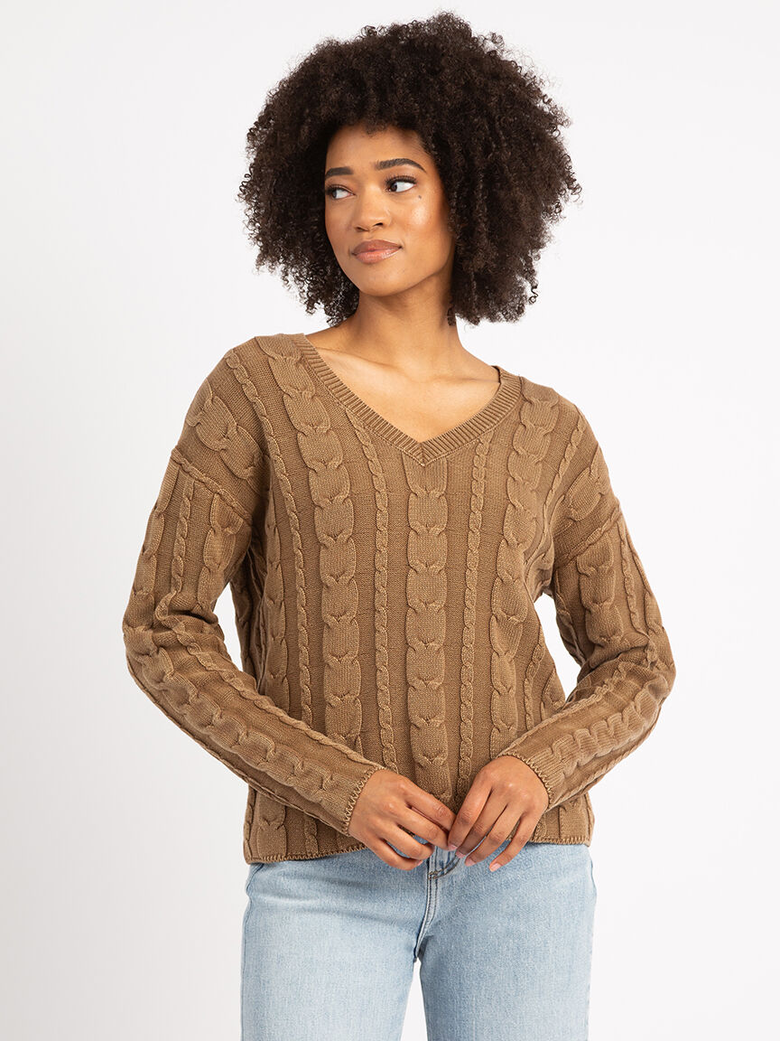 zarina v neck sweater Image 1