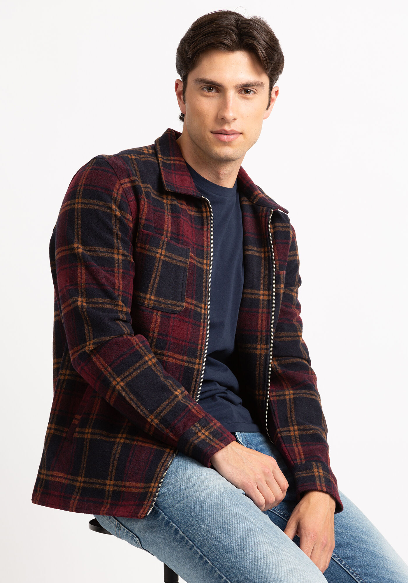 nolan plaid heavy overshirt Image 5