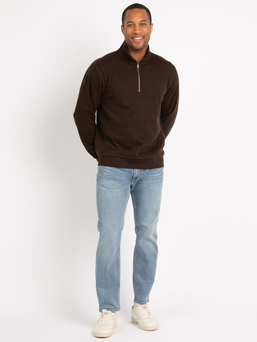 jonas herringbone 1/4 zip sweater Image 2