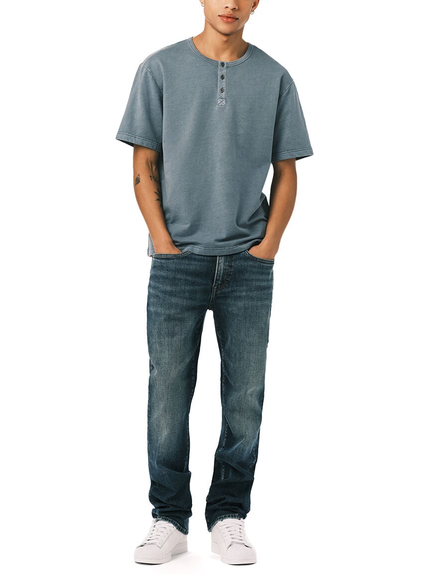 kandor short sleeve henley t-shirt